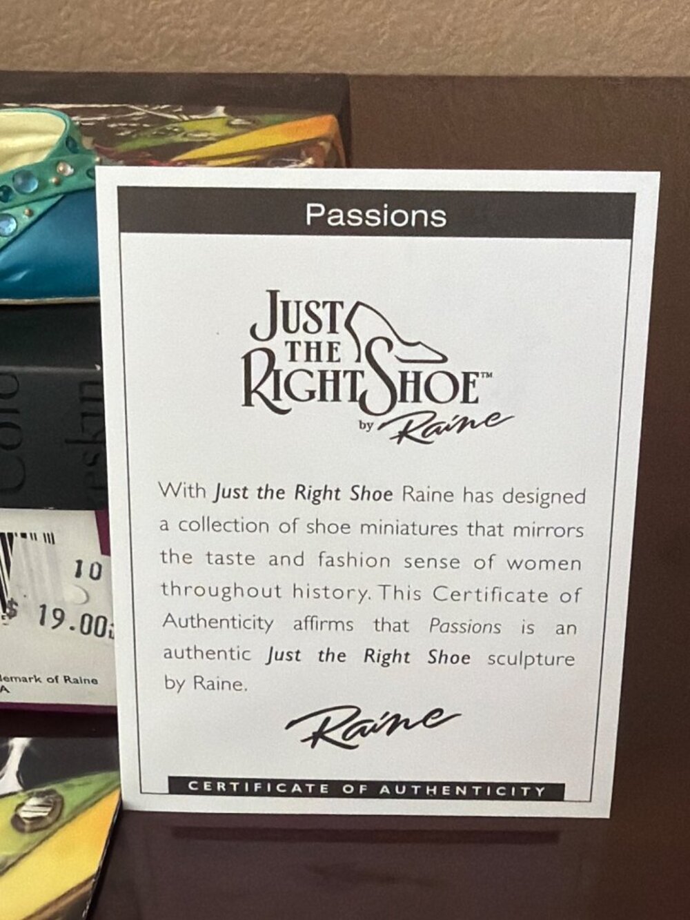 2006 Just the Right Shoe by Raine "Passions" #25590 NEW in Box - Picture 3 of 12